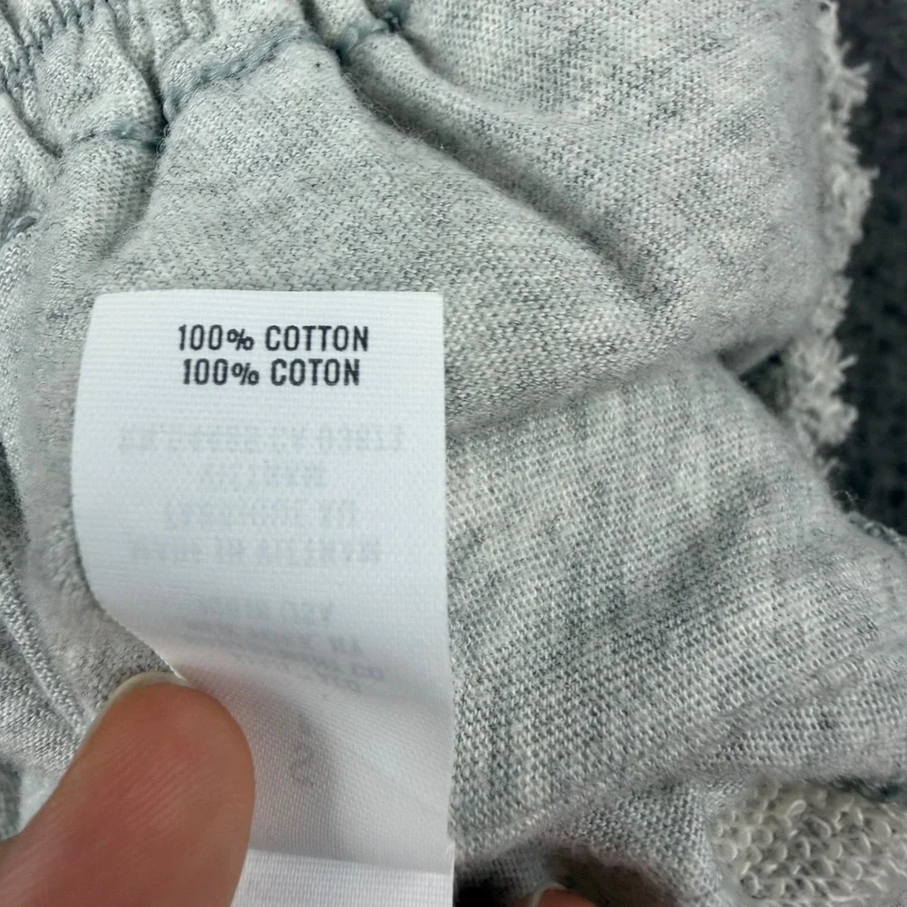 Aerie Ruffle Mini Skirt Women's Small Gray Tiered Cotton Fleece Skater
